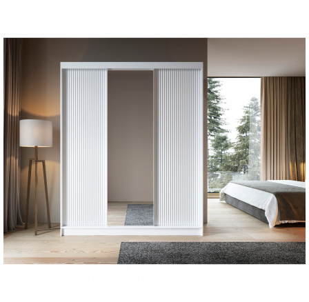 Posuvná skříň BIANCCO III, Bílá Mat