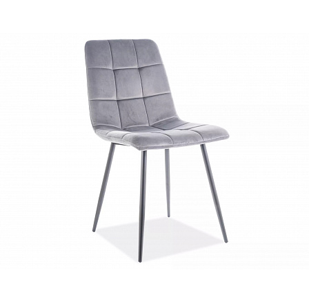Jídelní židle MILA Velvet, šedý Bluvel 14 Jídelní židle MILA Velvet, šedý Bluvel 14