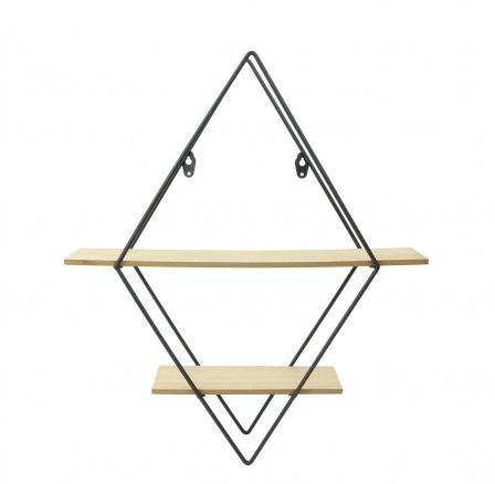 Polička na květiny Diamond černá/přírodní