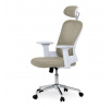 Kancelářská židle, houpací mechanismus, béžová síťovina, KA-K2031 BGE