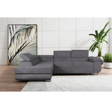 Sedací souprava Dolly L tmavě šedá