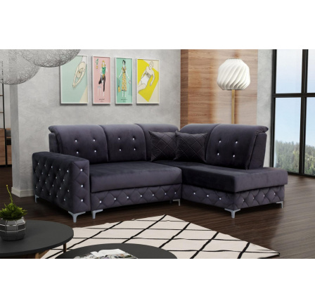 Sedací souprava Lucien pravá tmavě šedá Sedací souprava Lucien pravá tmavě šedá