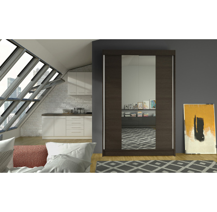 Šatní skříň LINORA II 120, Choco Šatní skříň LINORA II 120, Choco