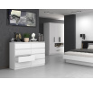 Komoda MALVÍNA M8 140, Bílá