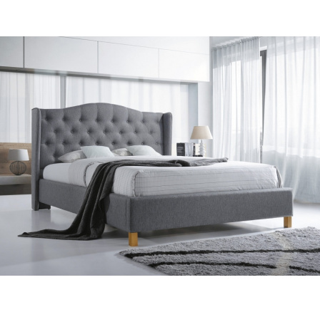 ASPEN postel 180x200 - šedá - s roštem (ASPEN180SZD) (S) (K150-Z) ASPEN postel 180x200 - šedá - s roštem (ASPEN180SZD) (S) (K150-Z)