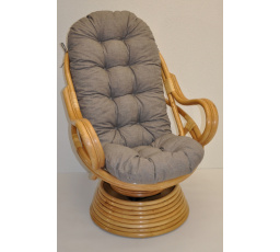 Polstr na křeslo Swivel šedý melír