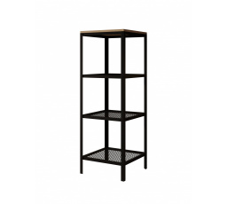 Regál Reli Černý+Sonoma