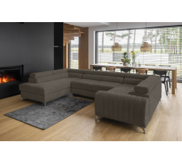 Rohová sedací souprava ve tvaru U LOUIS, Vero 18 levá