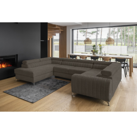 Rohová sedací souprava ve tvaru U LOUIS, Vero 18 levá