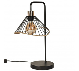 Stolní lampa Anel černá/ratan