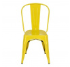 Židle Paris žlutá inspirovaná Tolix