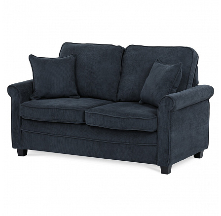 Dvoumístná pohovka, modrá, manšestrová látka, ASB-4170 BLUE2