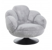 Otočná relaxační křeslo tk. futerkowa šedá FR8-FXJG