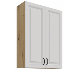 Horní skříňka STELLO - 80 G-108 2F, Dub Artisan/Bílý mat