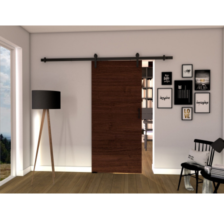 Posuvné dveře LOFT A70, Wenge/Černá