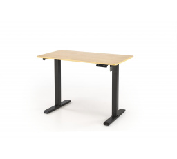 Výškově nastavitelný stůl B53, zlatý dub/černá barva