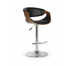 Barová židle H100, ořech/černá