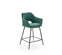 Barová židle H107, tmavě zelená