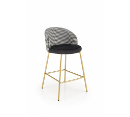 Barová židle H113, Černá/Bílá