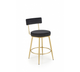 Barová židle H115, Černá/Zlatá