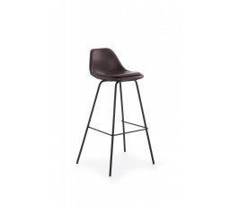 Barová židle H90, černá/tmavě hnědá