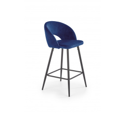 Barová židle H96, tmavě modrá