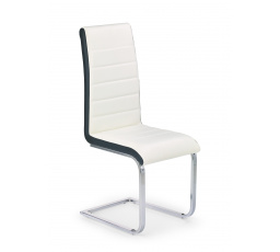 Jídelní židle K132, bílá/černá