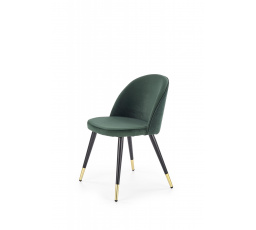 Jídelní židle K315, černá/zlatá/zelená