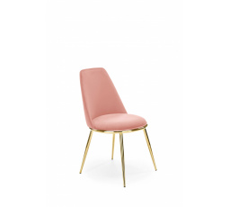 Jídelní židle K460, Růžová/Zlatá