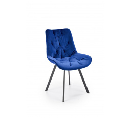 Jídelní otočná židle K519, Modrá/Černá