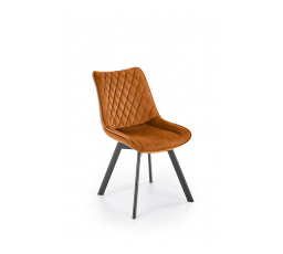 Jídelní otočná židle K520, Skořicová/Černá