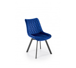 Jídelní otočná židle K520, Modrá/Černá