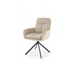Jídelní otočná židle K536, Béžová/Černá