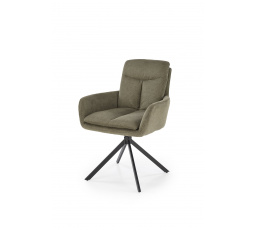 Jídelní otočná židle K536, Olivová/Černá