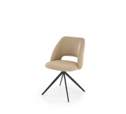 Jídelní otočná židle K546, Béžová/Černá