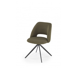 Jídelní otočná židle K546, Olivová/Černá