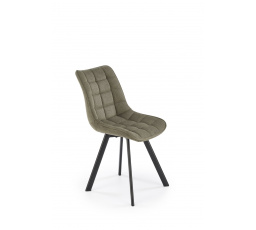K549 nohy židle - černé, sedák - olivový (1p=2ks)