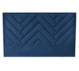 Postel MODULO W1 160 - čelo postele tmavě modrá kohoutková. Monolit 77 (1p=1ks)