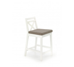 Barová židle BORYS Low, bílá/Inari 23