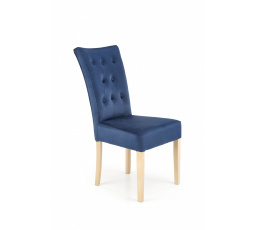 Židle VERMONT medový dub / kohoutek: MONOLITH 77 (tmavě modrá)