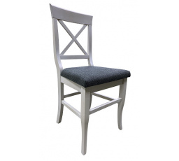 Jídelní židle PROVENSAL 7, Bílá/tmavě šedá látka SS22 kolekce
