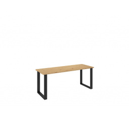 LOFT - Jídelní stůl š. 185 x 75 x 67, lamino Dub artisan/ černý kov "LP" (K150-Z)