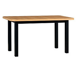 VENUŠE 2 - jídelní stůl lamino Dub grandson/rám+nohy černá (Wenus 2) - kolekce "DRE" (Z) (K150-E)