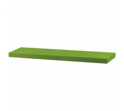 Polička nástěnná 80 cm, MDF, barva zelený mat, baleno v ochranné fólii