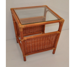 Ratanový stolek Borneo odkládací - barvakoňak