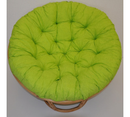 Polstr deluxe na křeslo papasan 100 cm - látka světle zelený melír