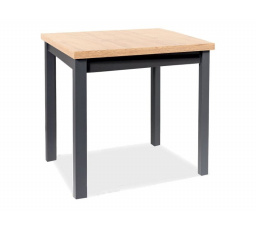 Jídelní stůl ADAM, dub artisan/černý, 90x65 cm