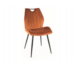 Jídelní židle ARCO VELVET, skořicový Bluvel 4215/černý mat