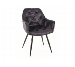 Jídelní židle CHERRY MONOLITH šedý 97/černý mat