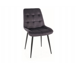 Jídelní židle CHIC MONOLITH šedý 97/černý mat